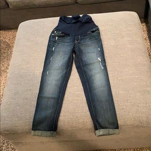 Pea and the Pod distressed maternity jeans